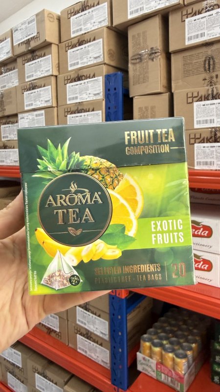 شاي فواكه عطري بنكهة الفواكه الاستوائية من ماركة "أروما تي" (Aroma Tea)