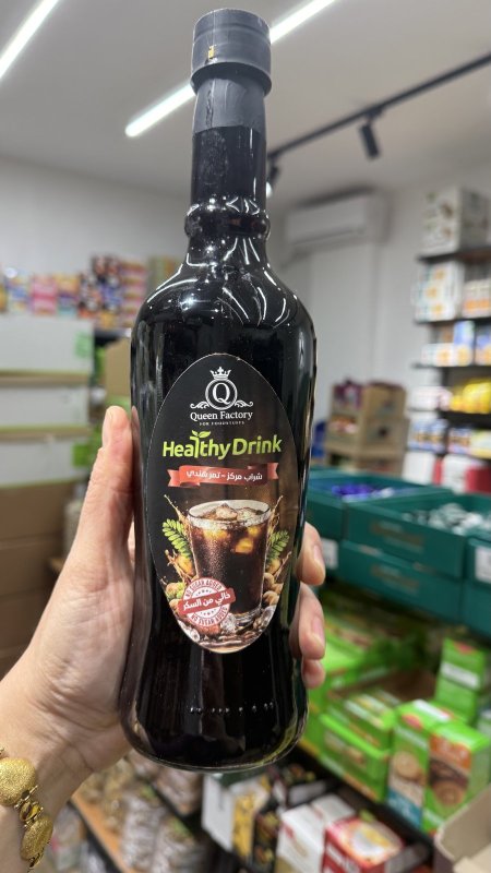 شراب مركز بطعم تمر هندي خالي من السكر وخالي من السعرات الحرارية وزنها 1 لتر