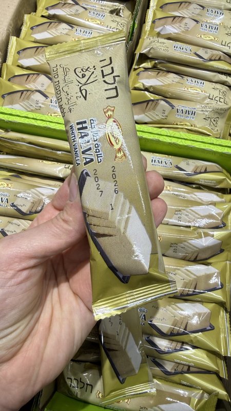 حلاوة بطعم الفانيلا خالي من السكر وزنها 50 غرام