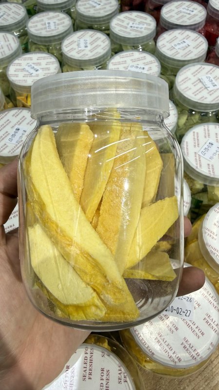 مانجا 🥭 مجفف بالتبريد مقرمش خالي من السكر وزنها 100 غرام