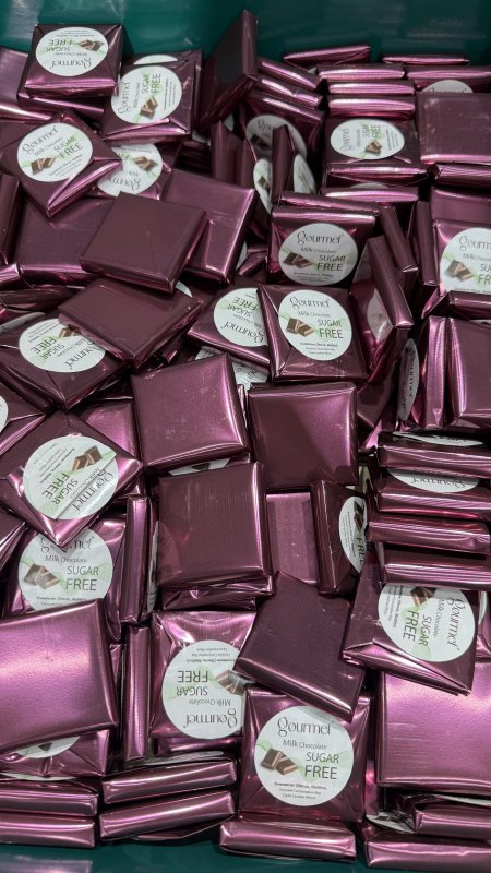 شوكولاته بلجيكية بالحليب بدون سكر