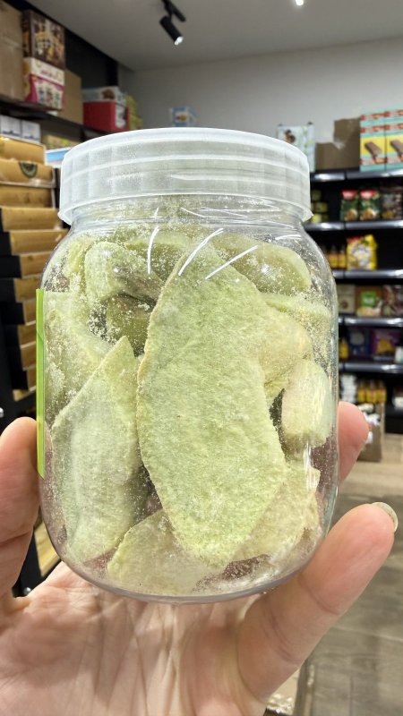 شمام مجفف بالتبريد مقرمش خالي من السكر وزنها 100 غرام