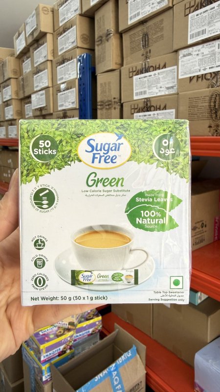محلى ( sugar Free) بديل السكر خالي من السعرات الحرارية 50غم فيه 50 زرف