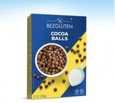 كورنفلكس كرات الكاكاو بالذرة والارز خالي من الجلوتين وزنها 250 غم