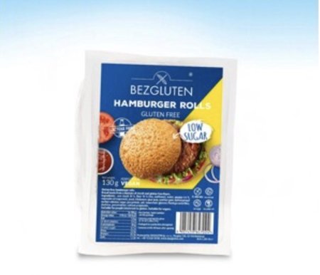 خبز برجر خالي من الجلوتين وزنها 130 غم