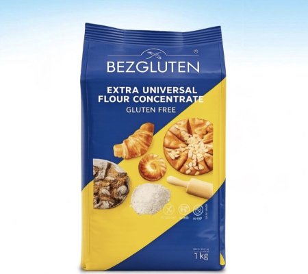 طحين دقيق ناعم خالي من الجلوتين وزنه  1كغم