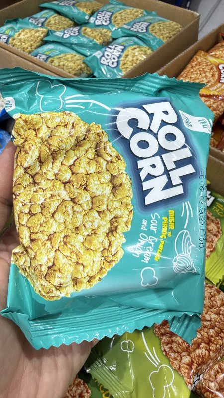 رايس كيك رقائق الذرة والارز بنكهة الكريمة الحامضة والبصل وزنها 30 غرام