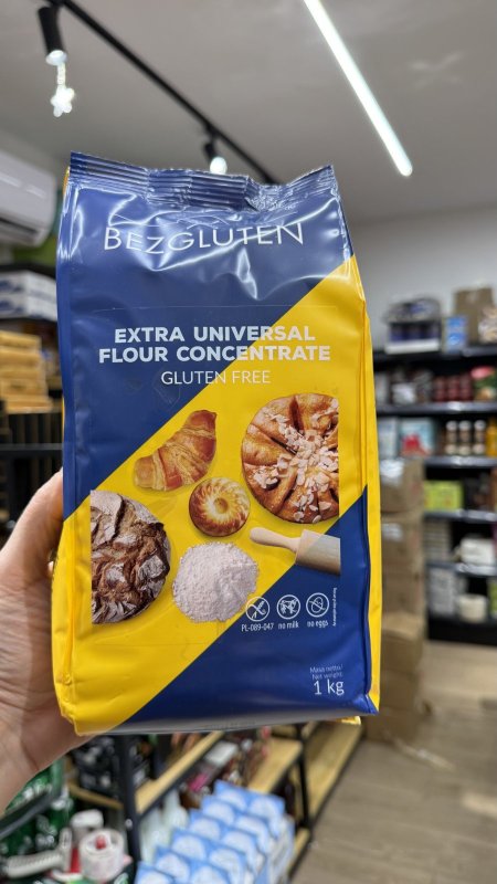 طحين دقيق ناعم خالي من الجلوتين وزنه  1كغم