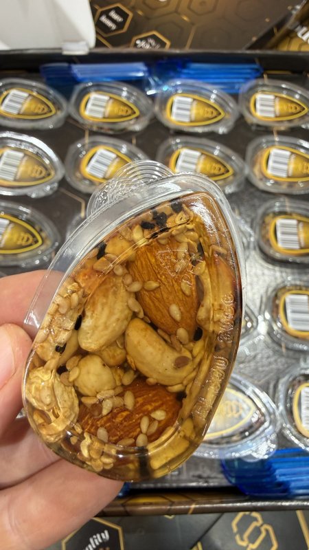 عسل جبلي اصلي مع المكسرات والبذور وزنها 28 غرام