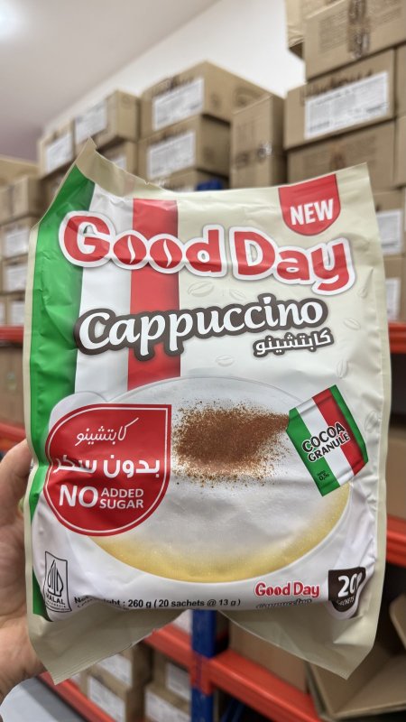 كابتشينو Good day خالي من السكر دايت فيه 20 كيس