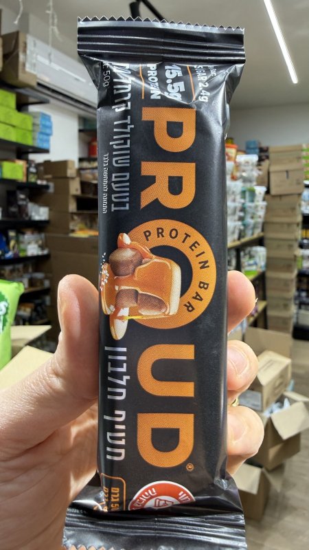 براود بروتين بار شوكولاتة بنكهة الكراميل المملح - PROUD Protein Bar Salted Caramel (50g)