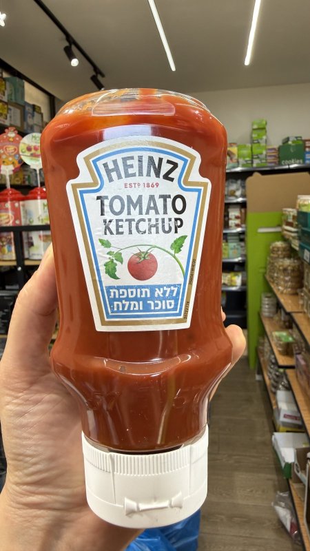 كاتشب طماطم من هاينز (Heinz) خالي من السكر والملح وزنه 400 مل