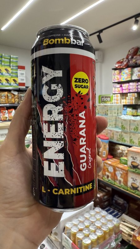 مشروب طاقة (GUARANA) الكارنتين بنكهة الشاي الاخضر بدون سكر غني بالمغنيسيوم والكافييين 500 مل
