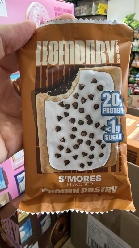 كعكة باستري بروتين S'mores بسكويت بالشوكولاتة عالي البروتين وخالي من السكر والجلوتين وزنه 61 غرام