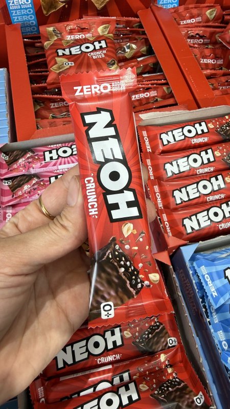 شوكولاته نيوه بار كرانش بالشوكولاته والبندق + NEOH Crunch Bar Zero وزنه 30 غرام