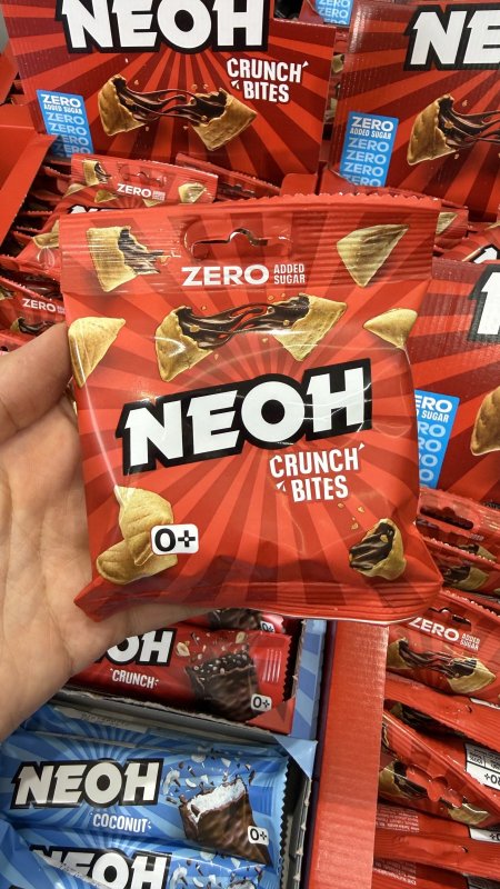 zero+ NEOH Crunch Bites رقائق مقرمشة محشية شوكولاتة وزنه 29 غرام