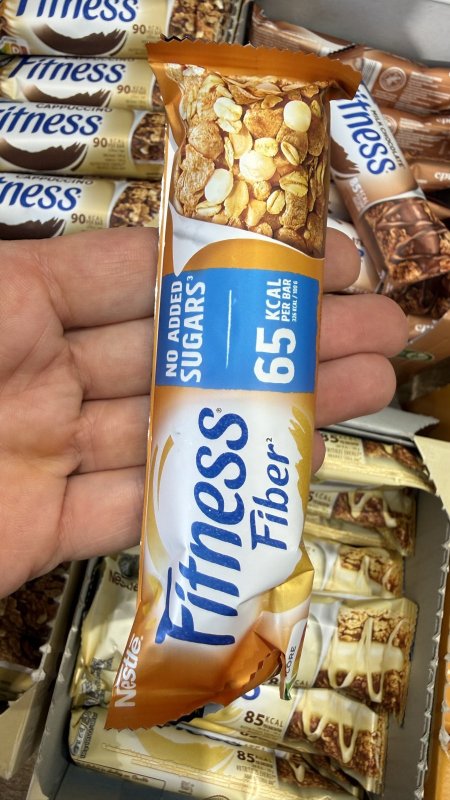 بار الشوفان fitness بالعسل خالي من السكر وزنه 24غرام