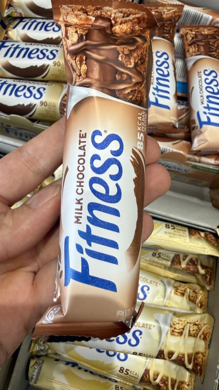 بار الشوفان fitness نكهة الكابتشينو وزنه 24غرام