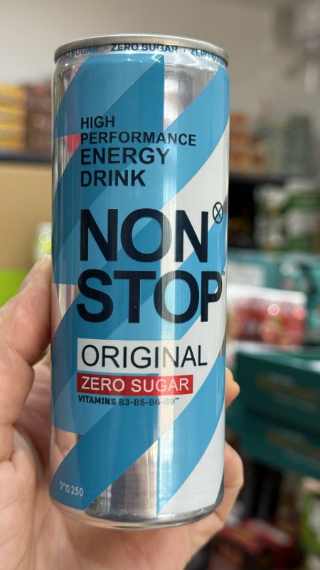 مشروب طاقة (Energy Drink) Non Stop اورجينال خالي من السكر وزنها 250 غرام