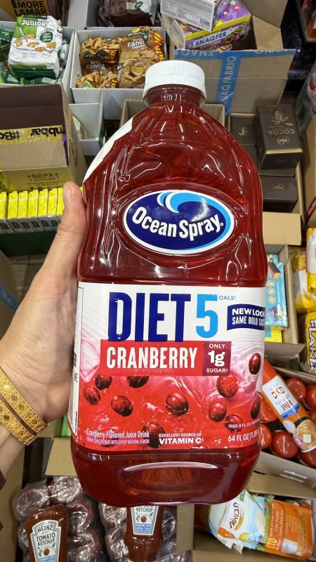 مشروب أوشن سبري دايت كرانبيري (Ocean Spray Diet Cranberry Juice Drink) وزنه 2 لتر