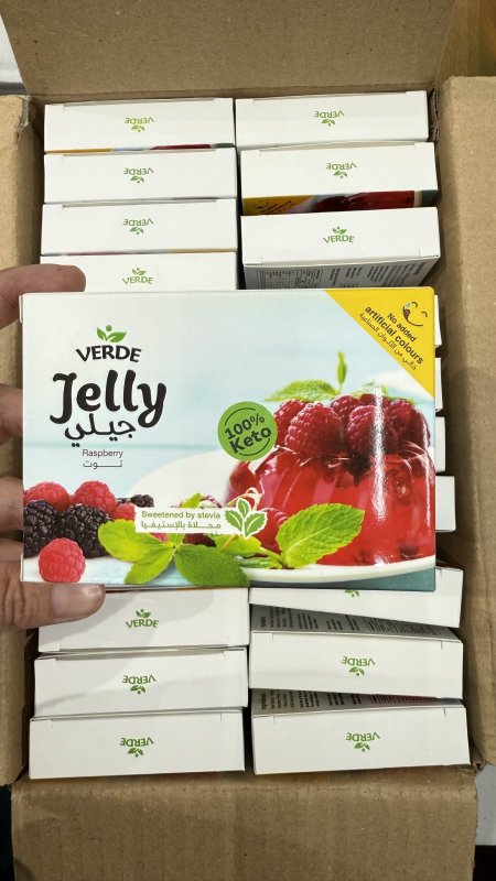 جيلي كيتو verde بالتوت خالي من السكر وزنه 12 غرام