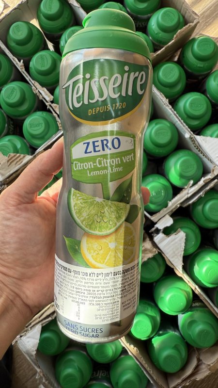 Teissire شراب مركز بطعم ليمون لايم بدون سكر 600مل🍋🍋‍🟩