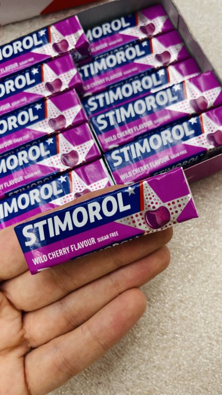 علكة طبية ‏ Stimorol foil بطعم الكرز 🍒