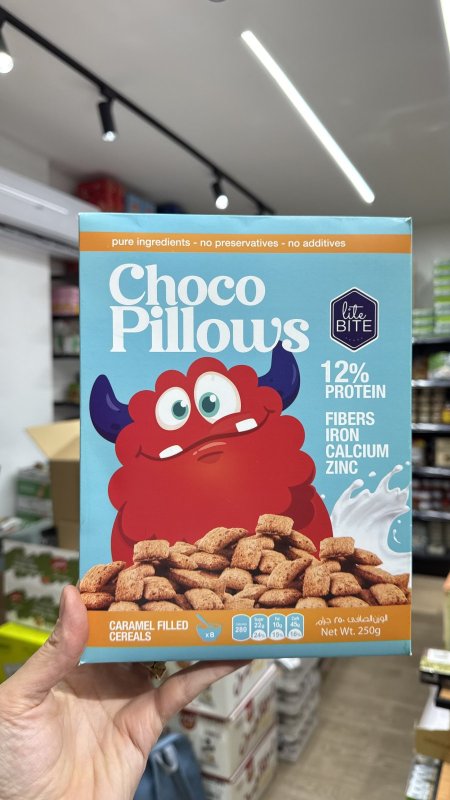 كورنفلكس محشي بالكراميل عالي البروتين والحديد والكالسيوم والزنك والالياف بدون سكر مضاف وزنه 250 غرام