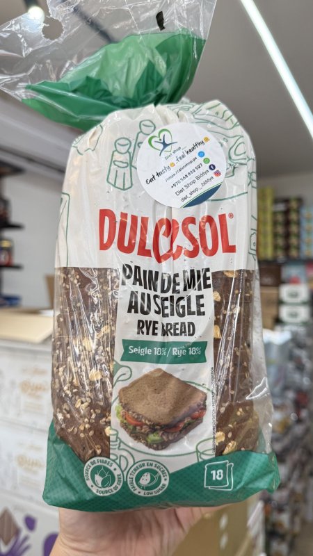 خبز توست الجاودار والشوفان والحبوب والبذور وزنه 800 غرام