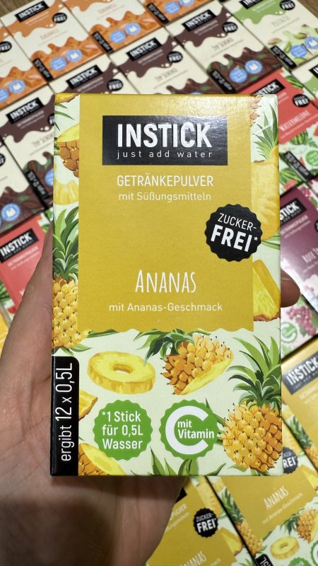 مشروب بطعم الاناناس صحي دايت العلبة فيها 12 كيس